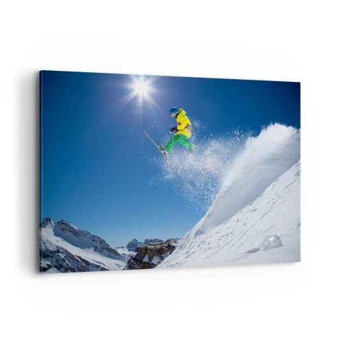 Tablou pe pânză - Dansând cu munții - 100x70 cm