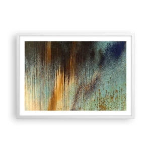 Poster în ramă albă - O compoziție cromatică neaccidentală - 70x50 cm