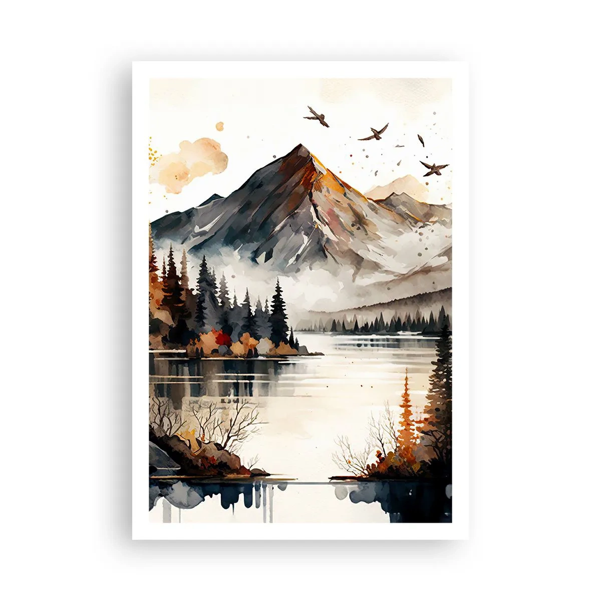 Poster - Toamna de aur în munți - 70x100 cm