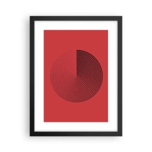 Poster în ramă neagră - Mișcare circulară - 30x40 cm