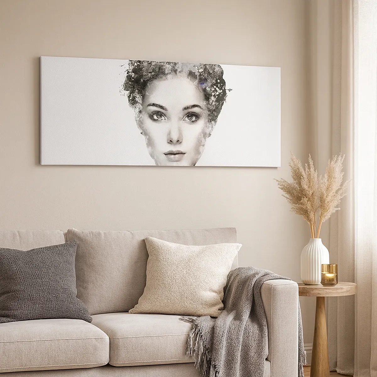 Tablou pe pânză - Un portret extrem de elegant - 30x30 cm