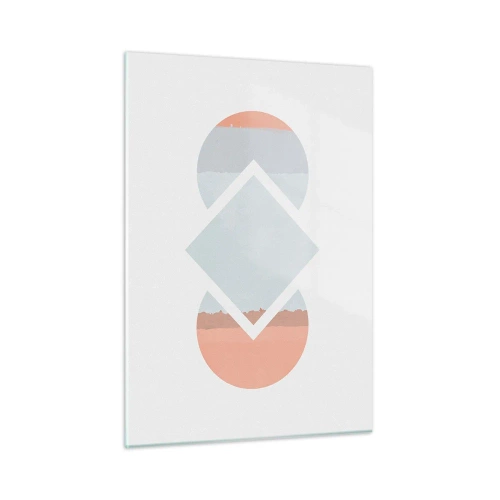 Tablou pe sticlă - Situația este clară - 50x70 cm