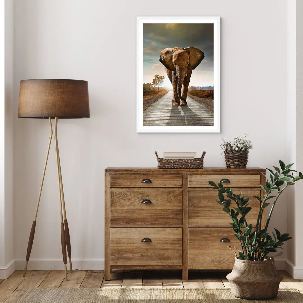 Poster în ramă albă - Și-a pierdut cipicii... - 70x100 cm