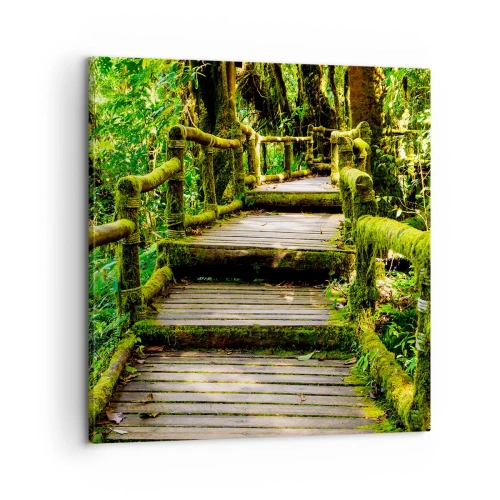 Tablou pe pânză - Coridorul verde - 60x60 cm