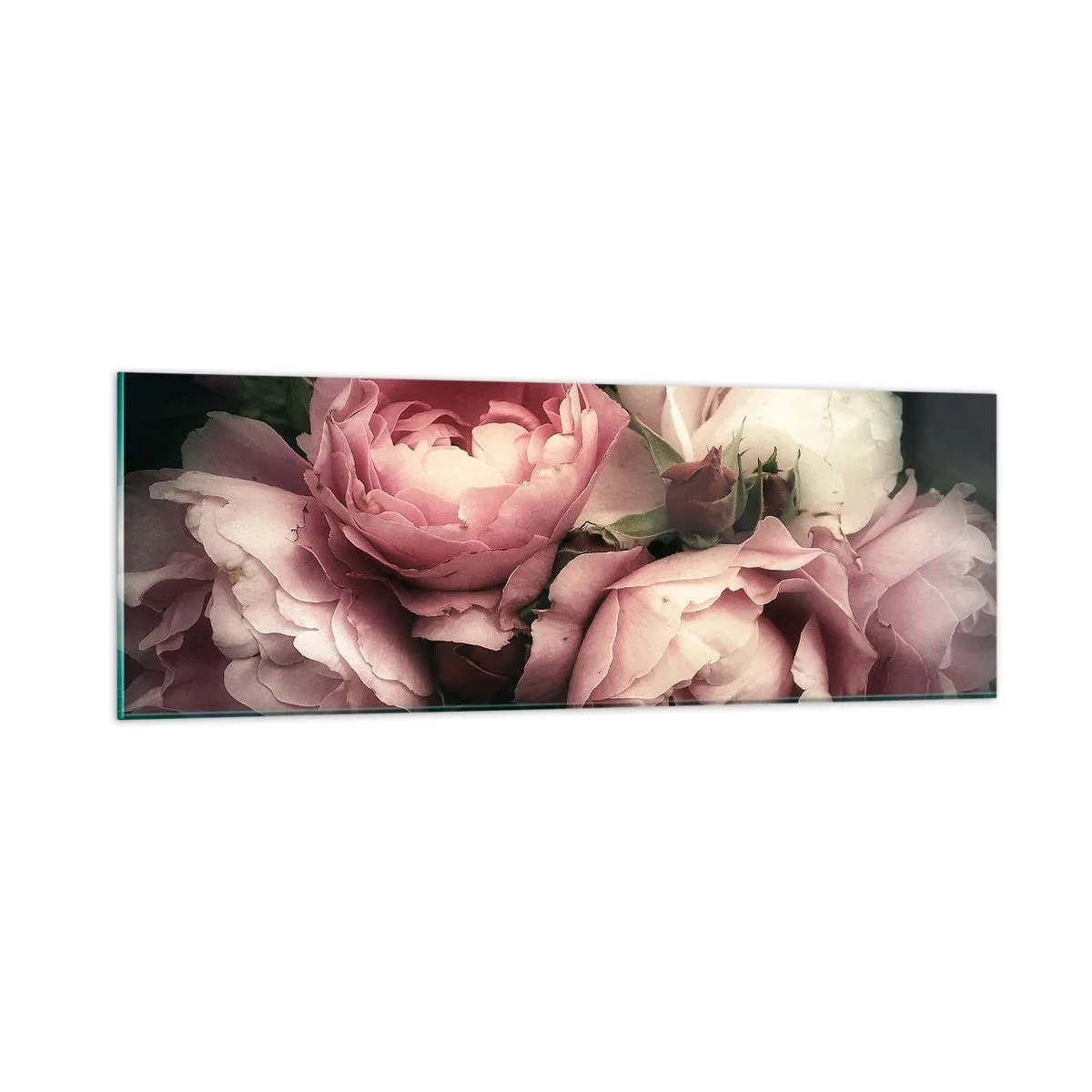 Tablou pe sticlă - Farmecul belle epoque - 90x30 cm