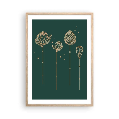 Poster în ramă de stejar deschis - Familia IERBEscu - 50x70 cm