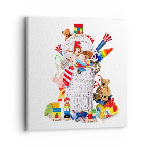Tablou pe pânză - Comorile micuțului - 30x30 cm