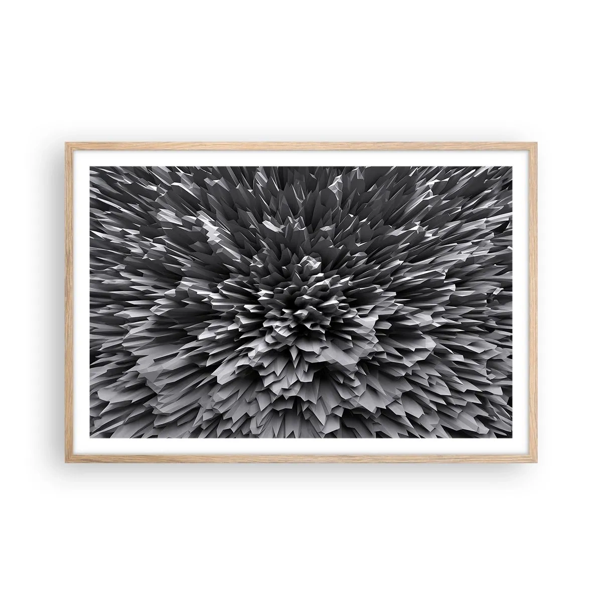 Poster în ramă de stejar deschis - Mai ascuțit nu se poate - 91x61 cm