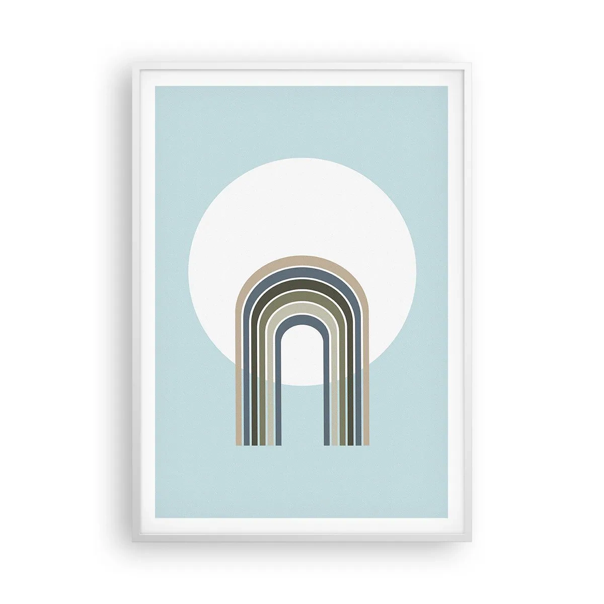 Poster în ramă albă - Atracție irezistibilă - 70x100 cm