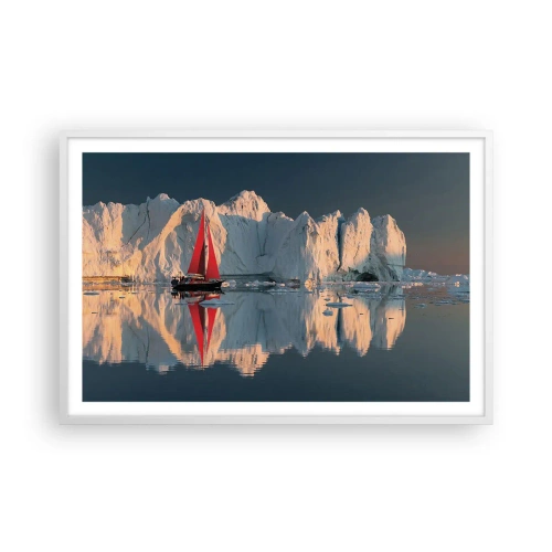 Poster în ramă albă - La capătul lumii - 91x61 cm