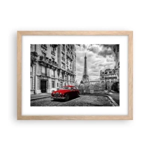 Poster în ramă de stejar deschis - Prădător în oraș - 40x30 cm