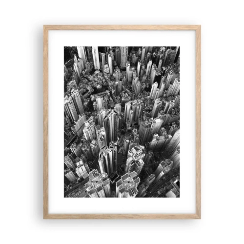 Poster în ramă de stejar deschis - Din ce în ce mai sus - 40x50 cm