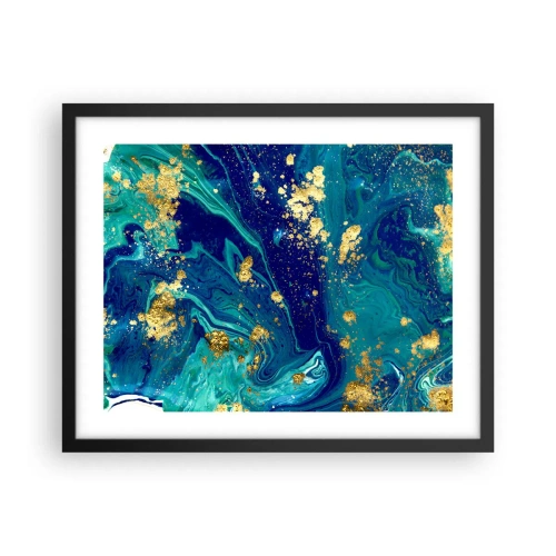 Poster în ramă neagră - Petale de soare  - 50x40 cm