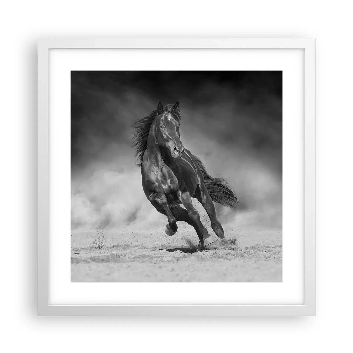 Poster în ramă albă - Dorința emirului - 40x40 cm