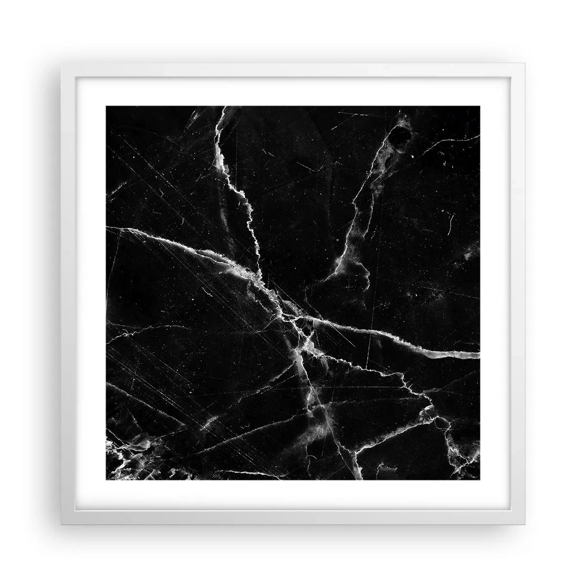 Poster în ramă albă - Viața secretă a unei pietre - 50x50 cm