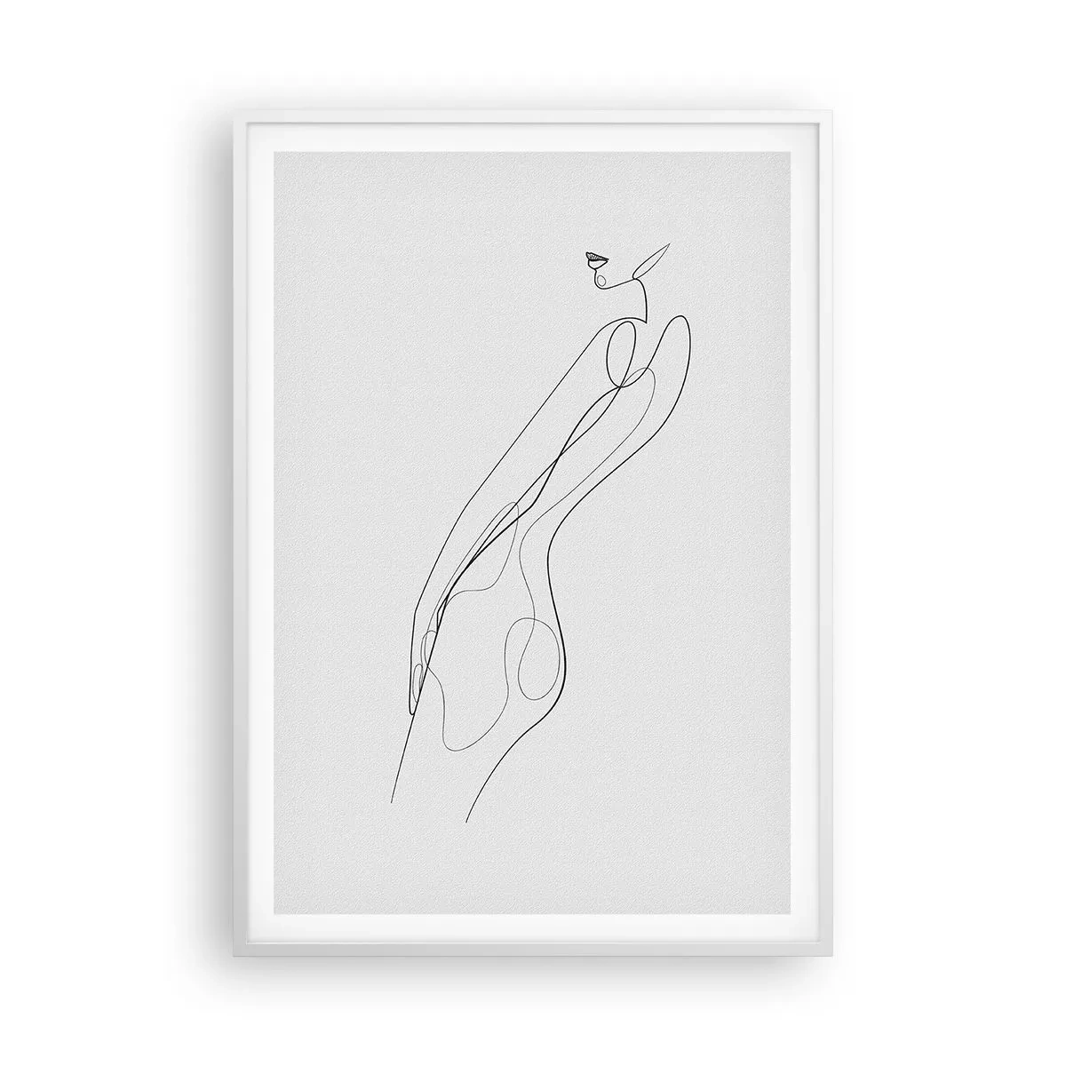 Poster în ramă albă - Abia o promisiune - 70x100 cm
