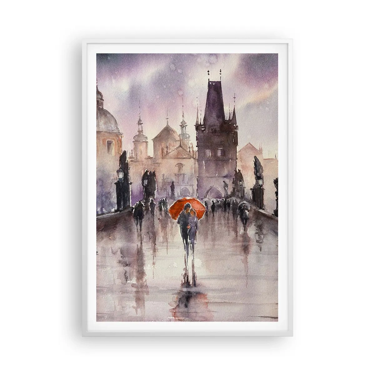 Poster în ramă albă - Oamenii nu se schimbă - 70x100 cm