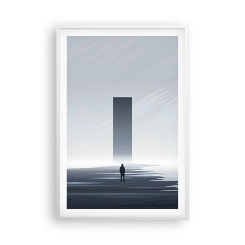 Poster în ramă albă - Oportunitate sau amenințare? - 61x91 cm