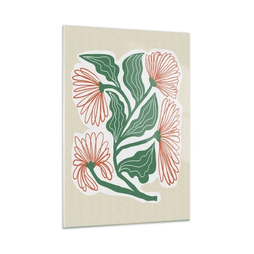 Tablou pe sticlă - Folclor modern - 50x70 cm