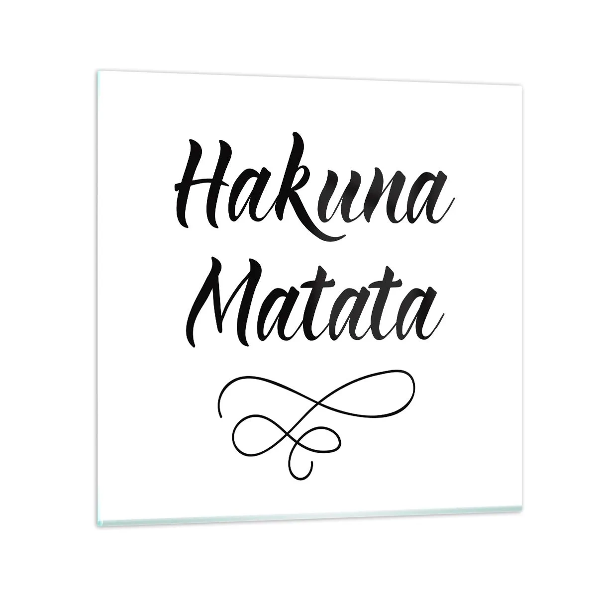 Tablou pe sticlă - Cel mai bun sfat - 40x40 cm