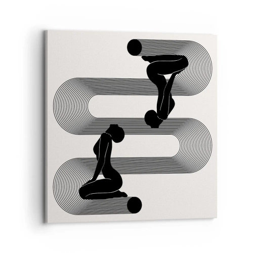 Tablou pe pânză - Simetrie senzuală - 70x70 cm