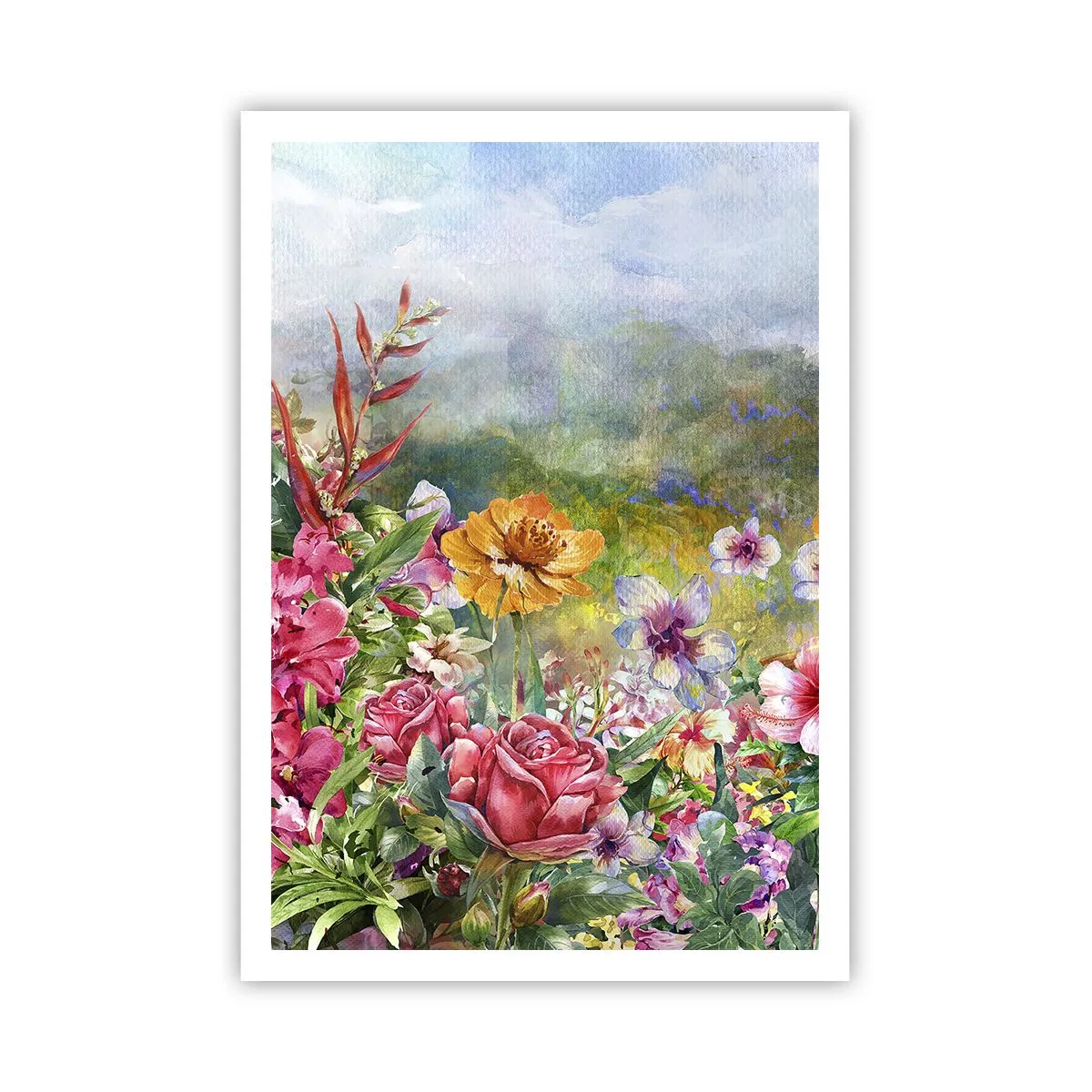 Poster - O grădină înnebunită - 70x100 cm