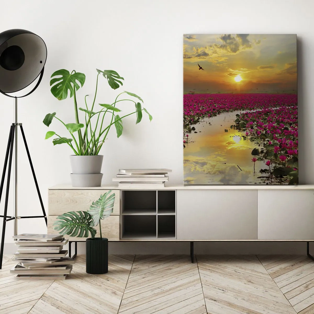 Tablou pe pânză - Viața secretă a lacului - 50x70 cm