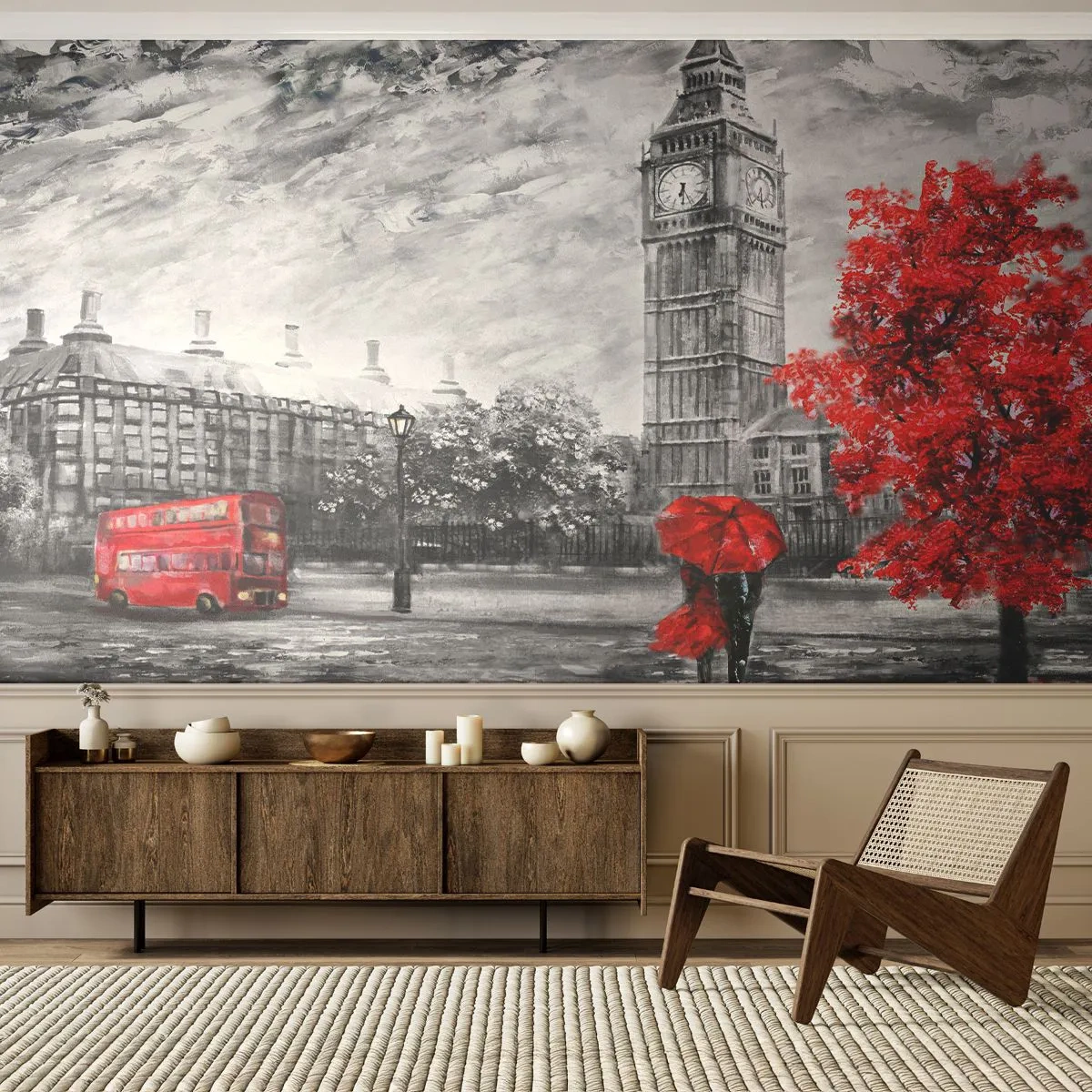 Tapet Autoadeziv Deluxe Sticker - O zi excitantă - Oraș, Londra, Arhitectură - 250x175 cm