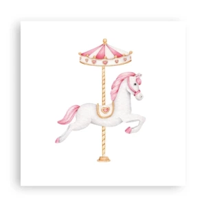 Poster - A pornit la cursă - 60x60 cm