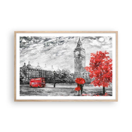 Poster în ramă de stejar deschis - O zi excitantă - 91x61 cm