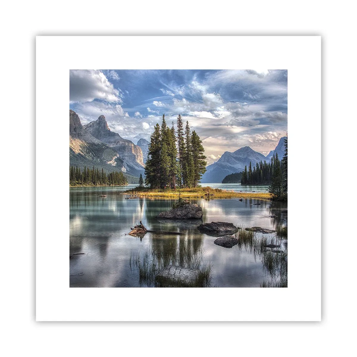 Poster - La o apă mare și limpede… - 30x30 cm