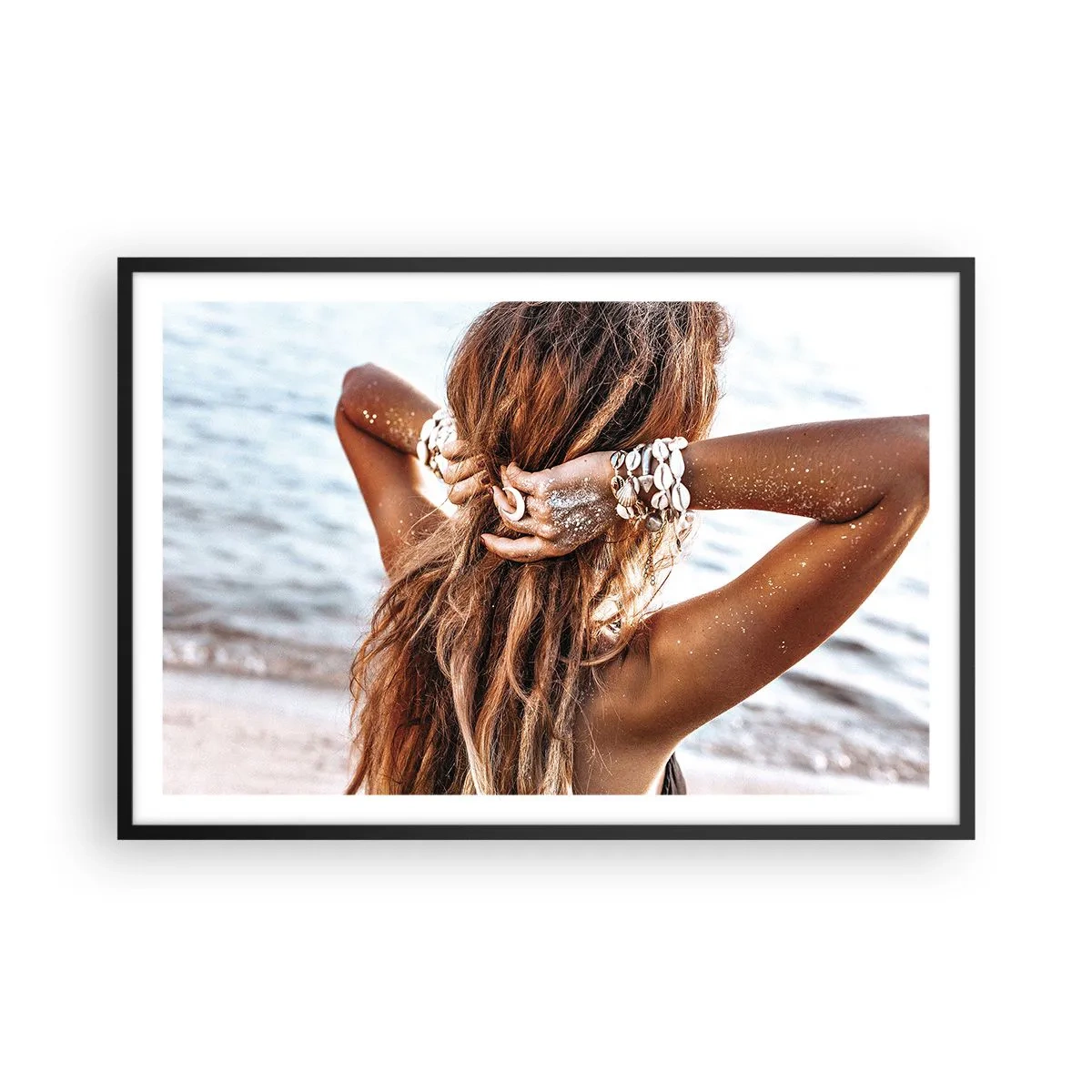 Poster în ramă neagră - Sora apei și a soarelui - 91x61 cm