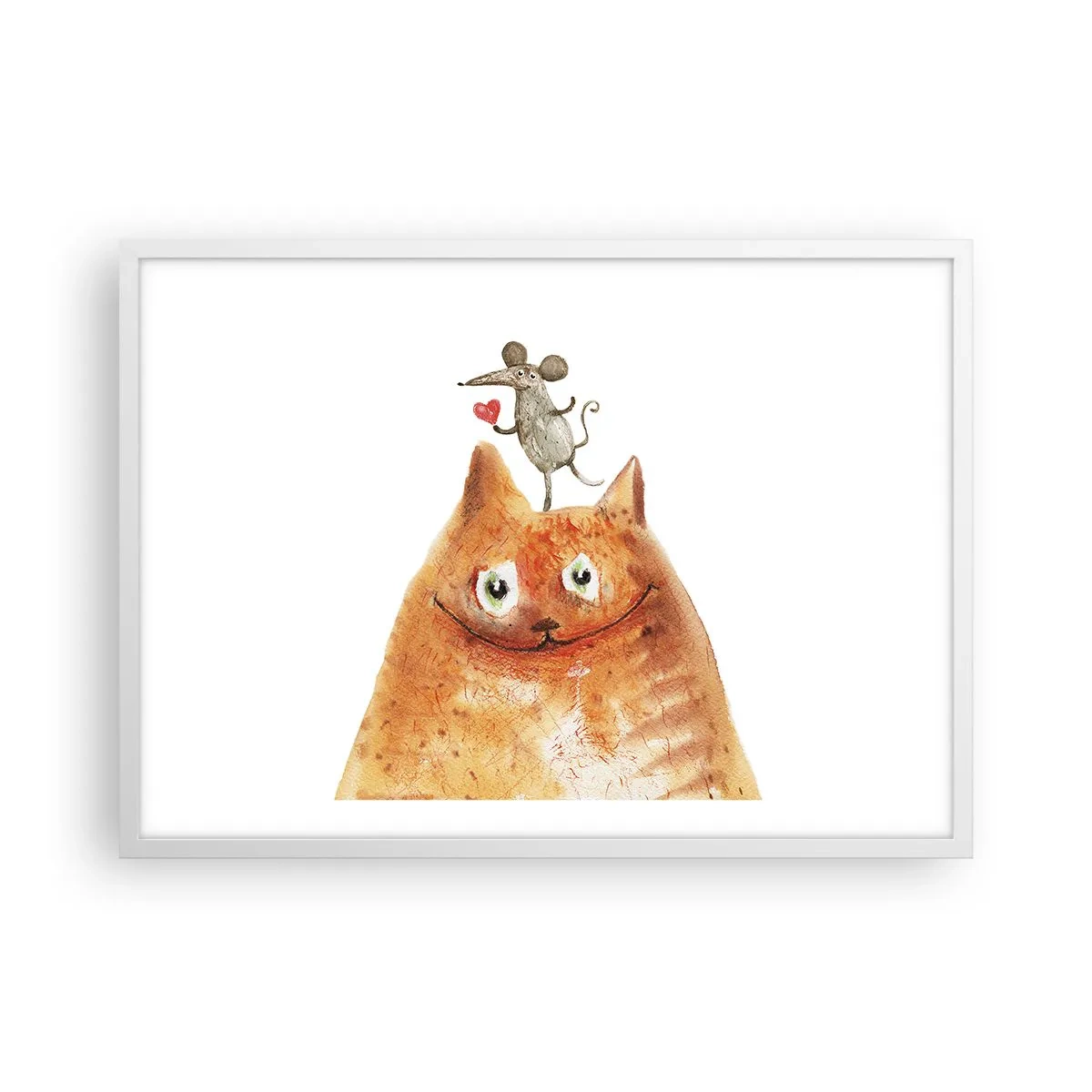 Poster în ramă albă - Paradoxurile iubirii - 70x50 cm