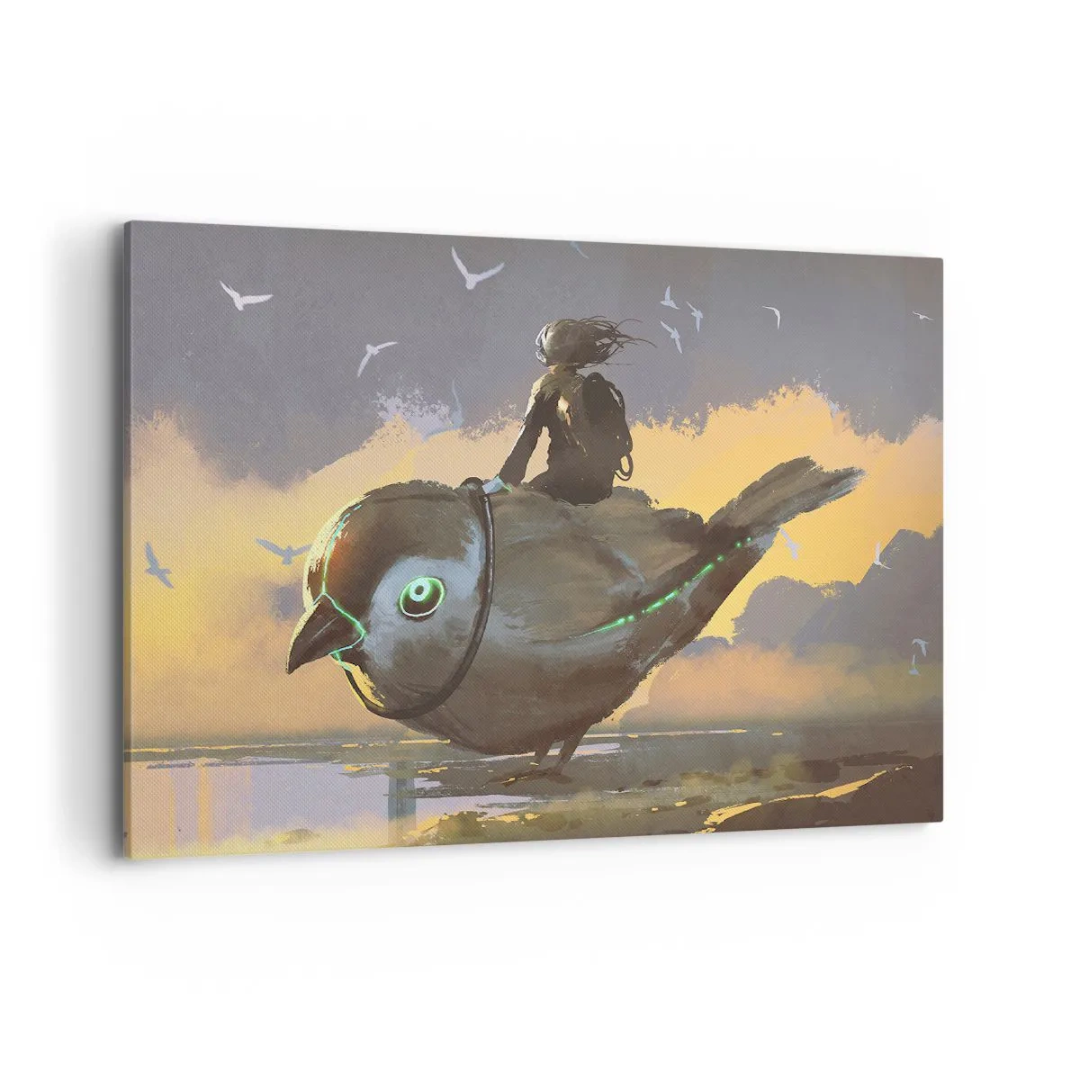 Tablou pe pânză - O oprire într-o călătorie fantastică - 100x70 cm