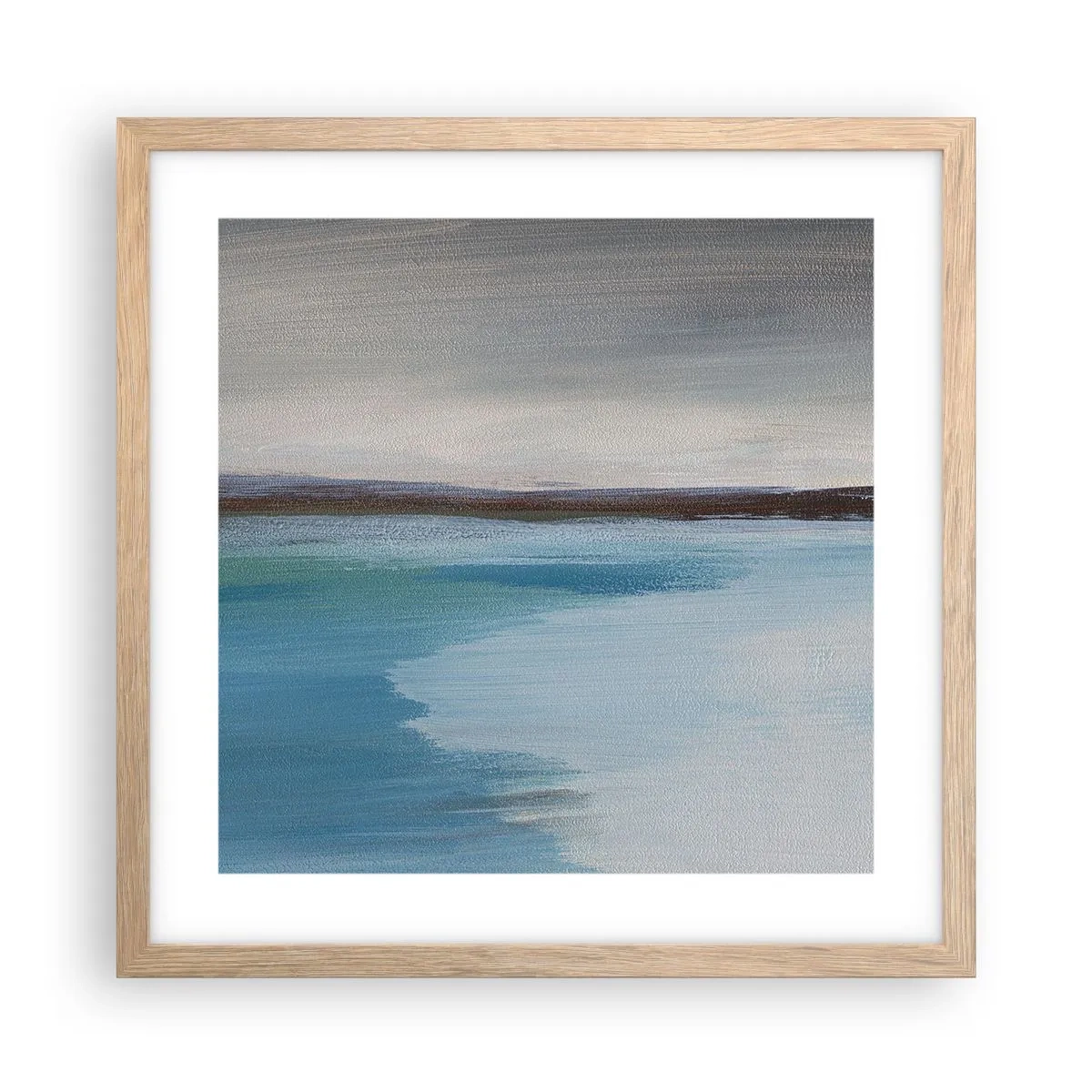 Poster în ramă de stejar deschis - Peisaj orizontal - 40x40 cm