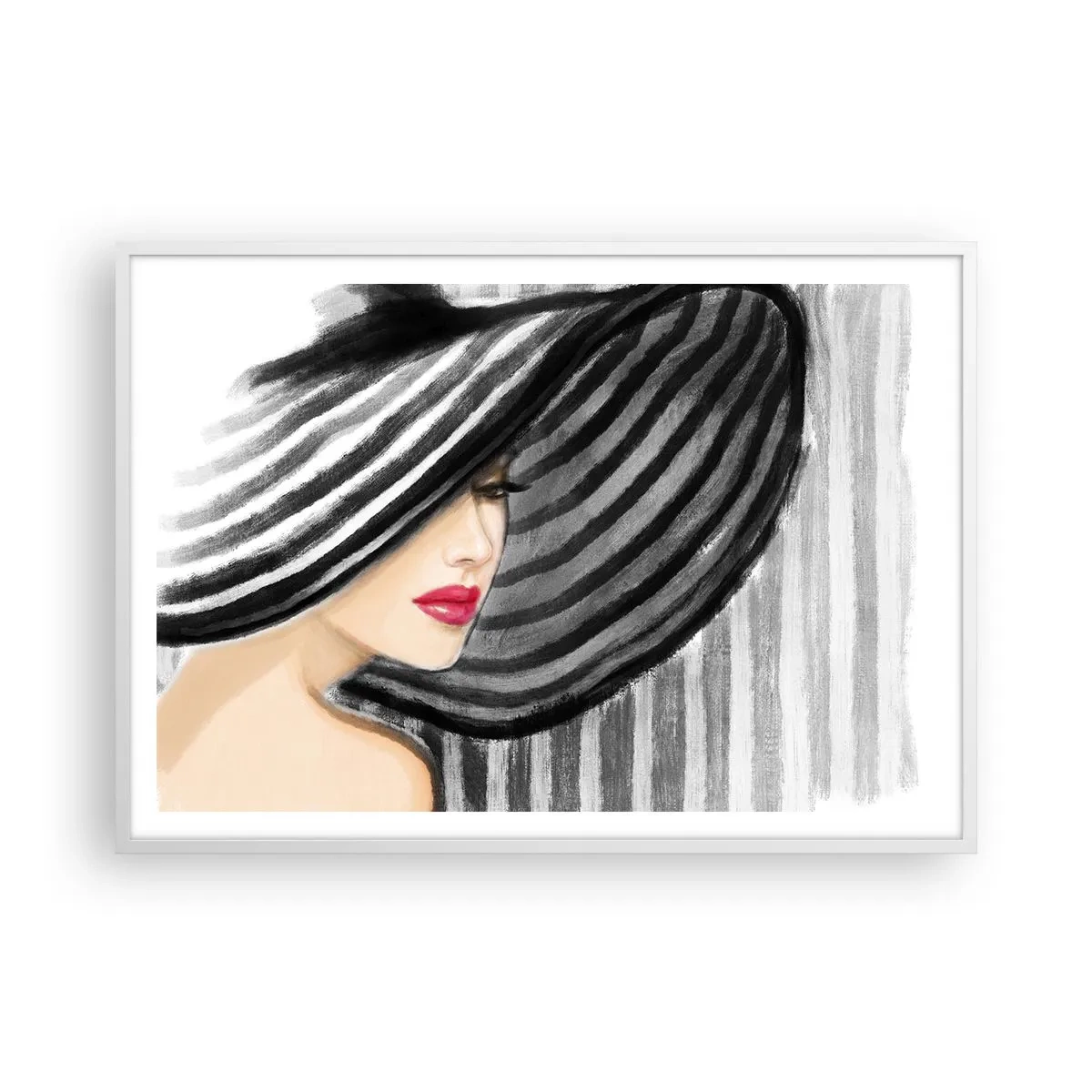 Poster în ramă albă - Unde te pot găsi? - 100x70 cm