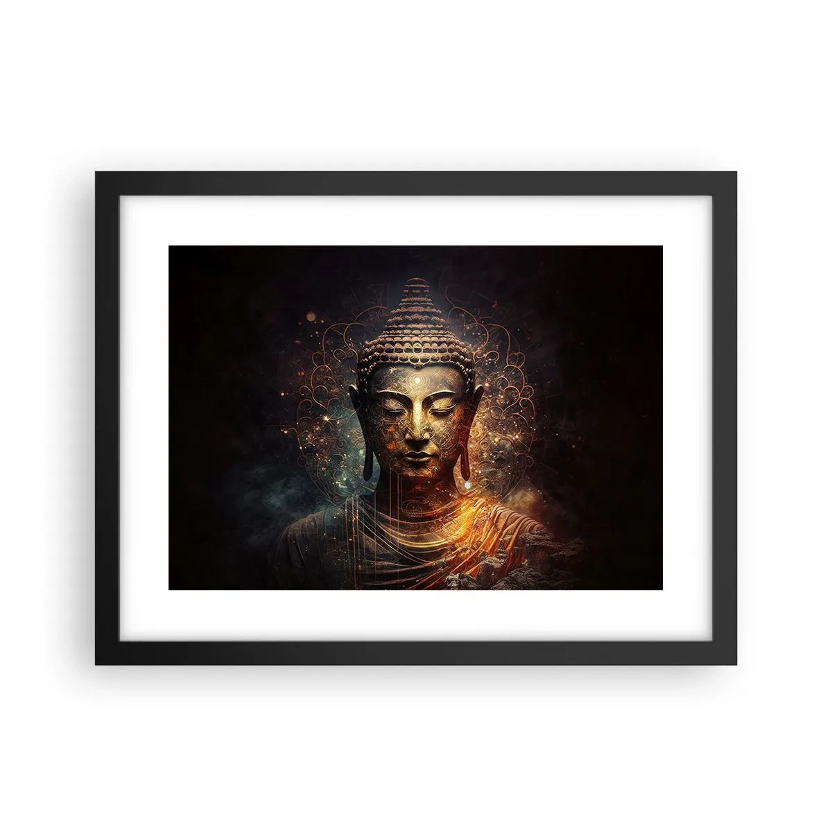 Poster în ramă neagră - Echilibru spiritual - 40x30 cm