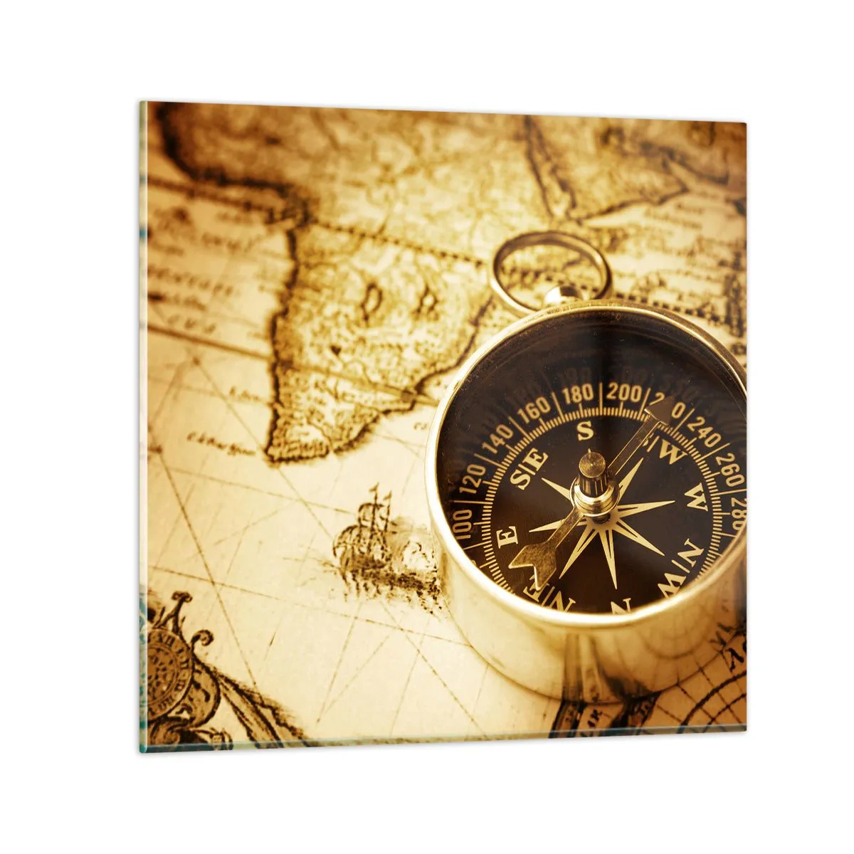 Tablou pe sticlă - Est sau vest? - 40x40 cm