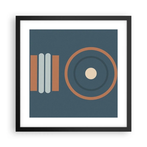 Poster în ramă neagră - Esența problemei - 40x40 cm