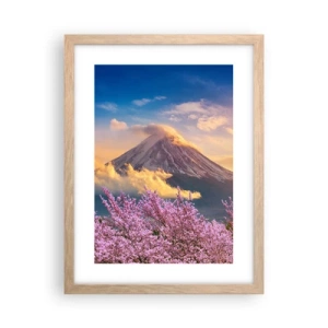 Poster în ramă de stejar deschis - Sfințenia japoneză - 30x40 cm