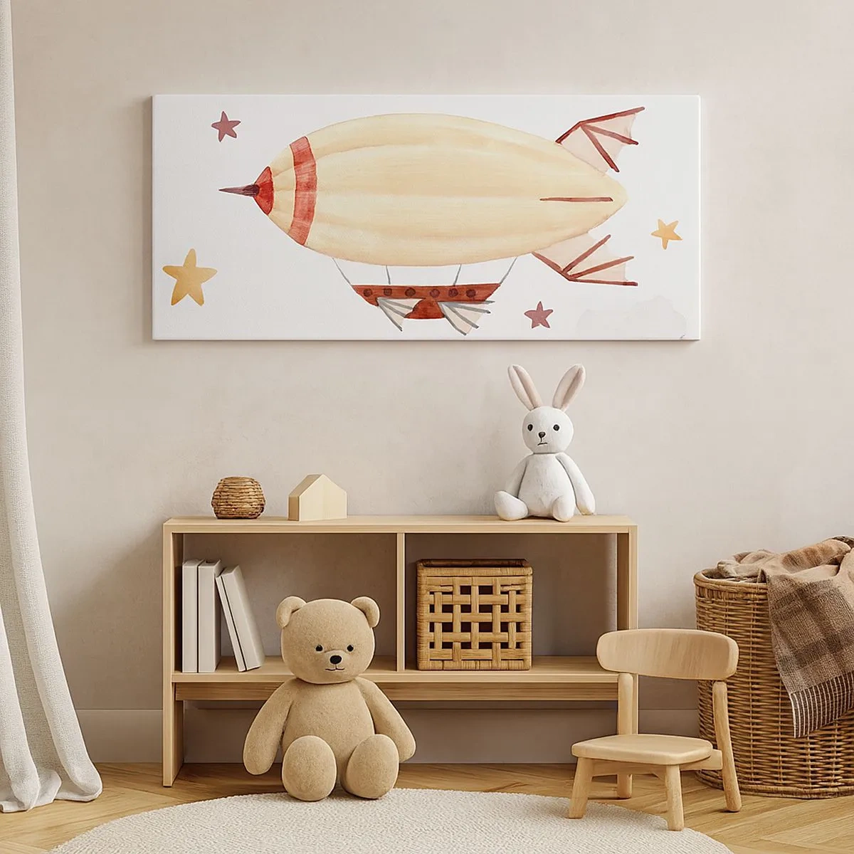 Tablou pe pânză - Aeronava - 100x40 cm