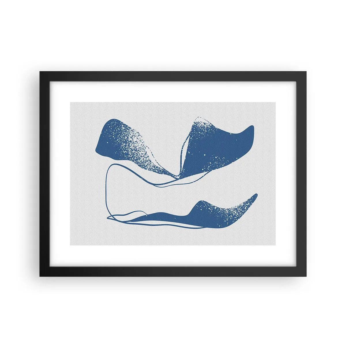 Poster în ramă neagră - Abstracție înaripată - 40x30 cm