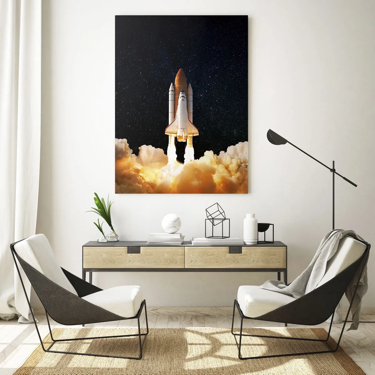 Tablou pe sticlă - Ad astra! - 70x100 cm