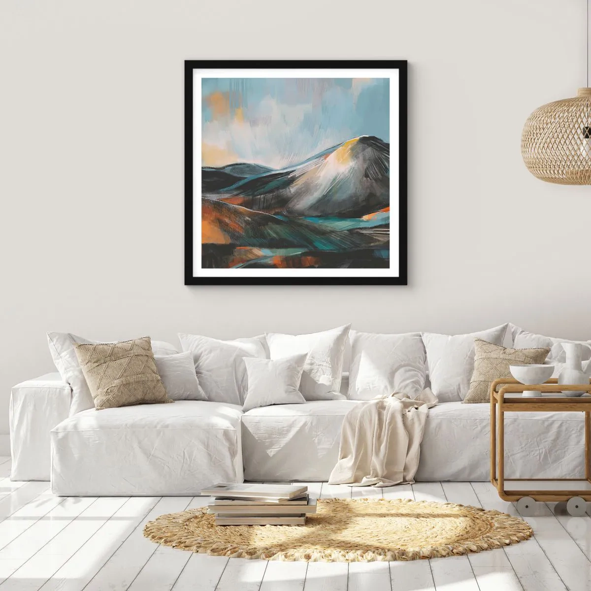 Poster în ramă neagră - Dure și frumoase - 40x40 cm