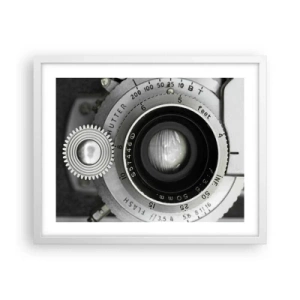 Poster în ramă albă - Povestea de la Hollywood - 50x40 cm