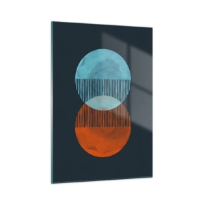 Tablou pe sticlă - Fantezie astronomică - 50x70 cm