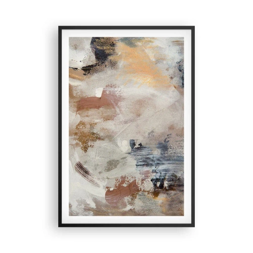 Poster în ramă neagră - Abstracție cețoasă - 61x91 cm
