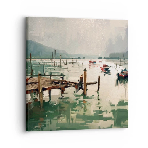 Tablou pe pânză - Scufundat în luna topită - 30x30 cm