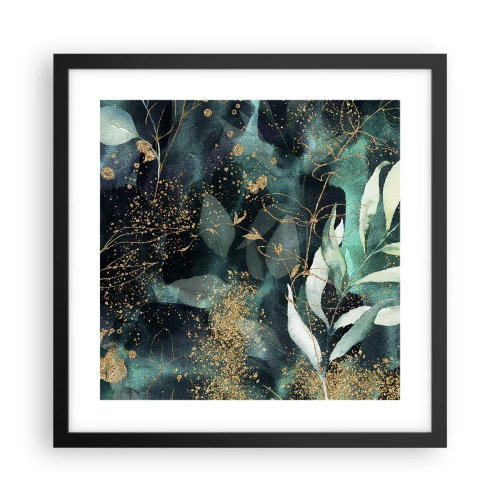 Poster în ramă neagră - Grădina fermecată - 40x40 cm