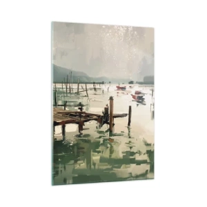 Tablou pe sticlă - Scufundat în luna topită - 50x70 cm
